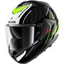 Casque Moto Modulable OXO RYDGER Black White Yellow KWY