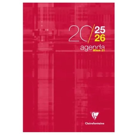 Clairefontaine - Agenda When 21 - Septembre 2025 à Septembre 2026 - Format 21 x 29