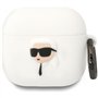 CG Mobile Karl Lagerfeld Étui en silicone 3D NFT pour AirPods 4 (blanc)