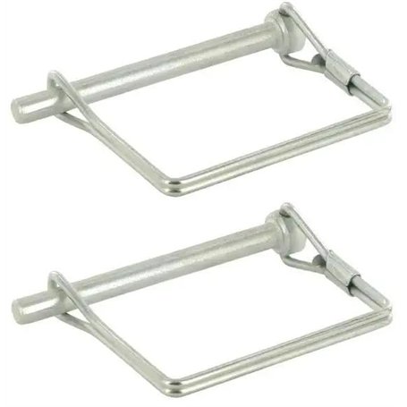 cyclingcolors 2x goupille carrée diamètre 10mm x longueur 90mm rapide acier clip circlip remorque vélo tracteur motoculteur arbr