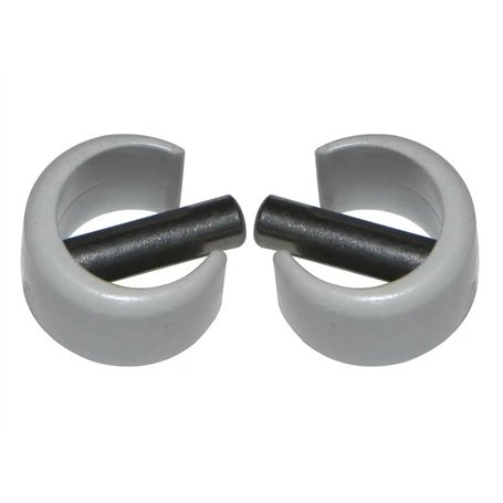 cyclingcolors 2x Clip de fixation avec goupille Ø 4mm pour manivelle volet roulant Ø 13mm extérieur couleur gris Fenêtre Store O