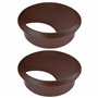 cyclingcolors 2X Passe câble Bureau Table Fil diamètre 70mm encastrable Cordon Prise Ordinateur écran Accessoire ameublement (Ma