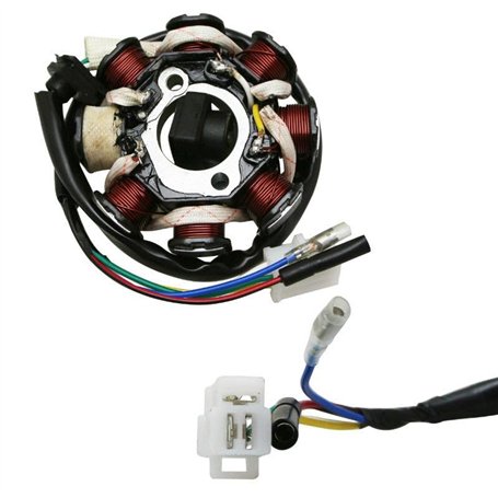 cyclingcolors stator allumage moteur moto scooter mobylette compatible avec peugeot 50 kisbee v clic kymco agility sym orbit bao
