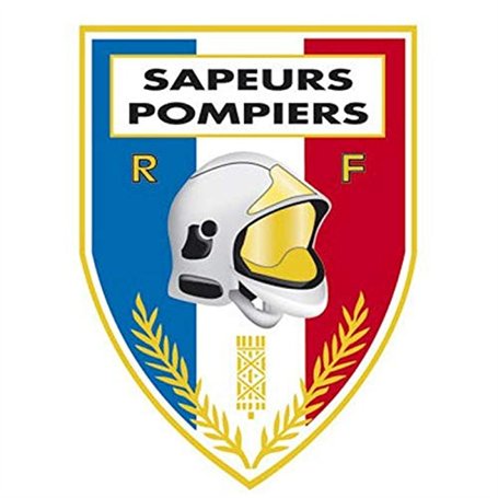 DCA AUTOCOLLANT SAPEURS-POMPIERS TRIANGULAIRE