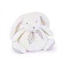 Doudou et Compagnie - Grande Peluche Lapin Doudou Pantin Blanc 42cm – Doudou Peluche Douce pour Bébé dès la Naissance – Idée Cad