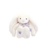 DOUDOU ET COMPAGNIE - Lapin Fleurette Blanc 35 cm – Peluche Ultra Douce pour Bébé avec Foulard Fleuri – Grand Doudou Mixte dès l