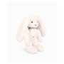 DOUDOU ET COMPAGNIE - Lapin Fleurette Blanc 35 cm – Peluche Ultra Douce pour Bébé avec Foulard Fleuri – Grand Doudou Mixte dès l