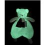 DOUDOU ET COMPAGNIE – Ours Doudou CLAIR DE LUNE – Peluche Ultra Douce Blanche – Brille dans le Noir – Pour Bébé dès la Naissance