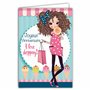 67-1112 Carte Joyeux Anniversaire I love shopping Fille Sucette Cornets Boules de Glace