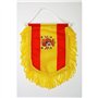AZ FLAG - Fanion Espagne Pour Décoration Voiture Avec Cordelettes - Mini Drapeau Espagnol - 13x10 cm