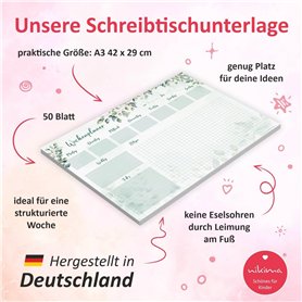 WHINAT Puzzle Magnétique Frigo de 9 Pièces - Tableau hebdo pour Menu/To Do List/Liste course/Tâches ménagères/Examen/Planning/Ag