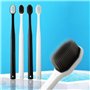 Lot de 2 Brosses à Dents en Silicone - Manche Semi-flexible - Composition Nano Matériaux : Durabilité et Peformance - Mauvaise h