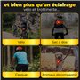 OWLZEN lumière Avant et arrière avec Clignotants pour vélo et Trottinette - Accessoires et Fixation Universelle arrière pour Tro