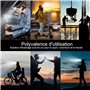 SOLUNIGHT - Lampe Frontale LED Rechargeable avec Bandeau Réfléchissant - Puissance 2600 mAh - Très Grande Capacité d'Autonomie -