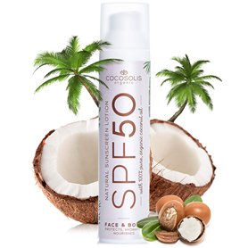 COCOSOLIS Crème solaire SPF 50 hydratante et protection solaire pour tous les types de peau