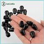 AERZETIX - Lot de 24 Embouts de cordon coniques Ø5 mm pour lacet corde ficelle - couleur noir - en plastique - protection effilo