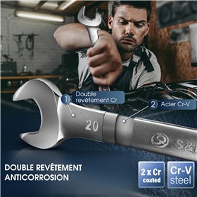 Clatronic Four à micro-ondes encastrable avec grill MWG 778 U / 20 litres / 8 programmes automatiques/Horloge numérique/Peut êtr