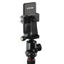 Hama Trépied Appareil Photo 2 en 1 Ramble II Duo (Plaque de Montage Rapide pour Portable, Ultraléger en Carbone, Macrophoto, Mon