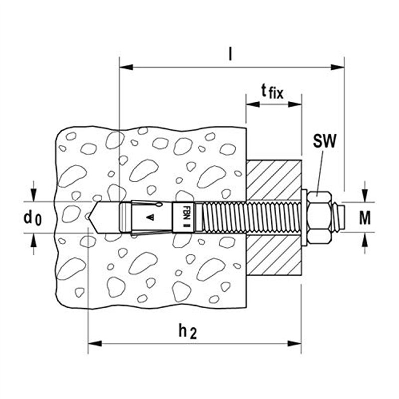 FISCHER FKS110 FKS110 Serrure pliable avec support et bandes Velcro antidérapantes Noir 110 cm