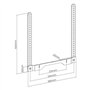 my wall Support TV pour Barre de Son Sonos® Ray HS25L - pour Barre de Son Sonos® Ray - Montage sur Un Support d'écran existant -