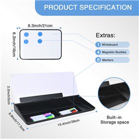 infactory Réveil Radio-piloté à Double Alarme et thermomètre extérieur