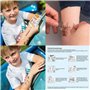47321 Lot de 24 tatouages « fusée » pour enfants - Idéal comme cadeau et jeu pour enfants - Motif astronaute - Pour anniversaire