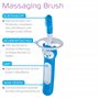 MAM Brosse de massage avec poils en silicone doux, pour habituer les bébés au nettoyage quotidien des dents, pour soulager les d