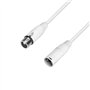 Adam Hall Cables 4 STAR MMF 1000 SNOW - Câble microphone XLR femelle vers XLR mâle 10 m