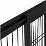 Relaxdays Barrière de sécurité, Extensible, escaliers et Portes, HxL : env. 56x70-115 cm, pour Enfants & Chiens, Noire