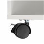 Relaxdays Caisson de Bureau, 4 Compartiments Ouverts, roulettes, H x L x P : 49 x 40 x 30 cm, Blanc