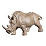 Casablanca Grande Figurine décorative XL rhinocéros – Décoration Cadeau Animal Sauvage Sculpture Rhino Marron – Largeur 57 cm