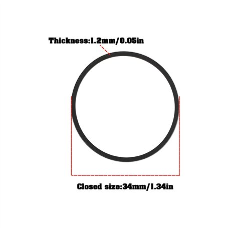 vhbw Joint universel compatible avec Viva four - 50 x 35 x 1 cm, gris