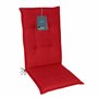 LILENO HOME Coussins pour chaise de jardin [1 pièce – Coussin à dossier haut] Rouge – Chaise longue confortable pour meubles de