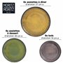 Moritz & Moritz VIDA service de table 6 personnes - vaisselle et arts de la table couleurs vintage jaune, vert et rouge 6x assie