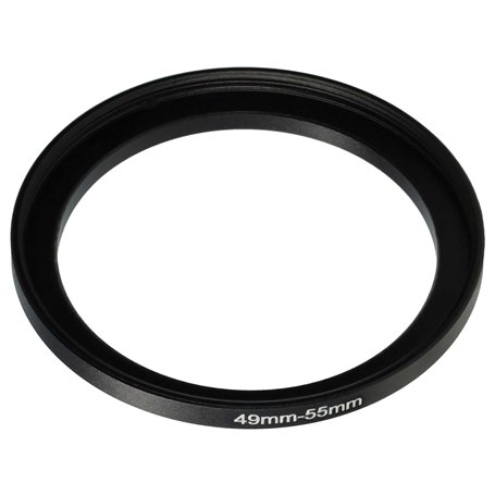 vhbw Bague d'adaptation de Filtre Step-Up de 49 mm vers 55 mm pour Objectif d'appareil Photo - Adaptateur