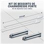 Menz Lot de 6 porte-serviettes sans perçage en argent - Porte-serviettes de salle de bain robustes - Crochets adhésifs modernes
