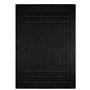 Lashuma Tapis de Bain Tapis de Douche Tapis de Douche 100% Coton Eponge Pure 50x70cm, Coton, Noir