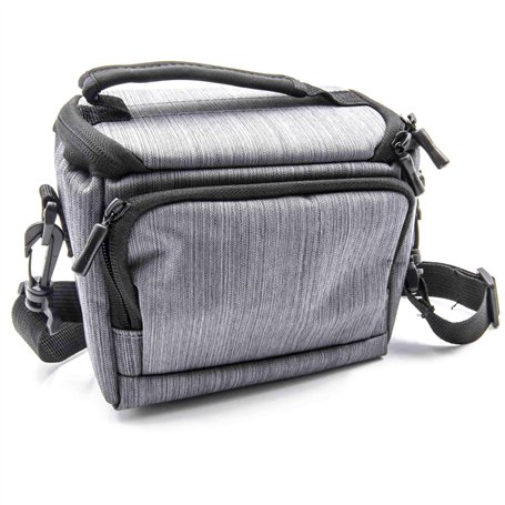 vhbw Polyester foto Sacoche Gris pour caméra Panasonic Lumix DMC-G5