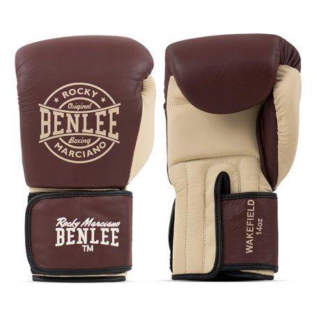 BENLEE Gants de boxe en cuir Wakefield Wine 12 oz