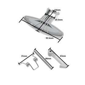 Shenky - Boucle de ceinture en métal - pour ceinture de 4 cm de large