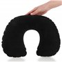 com-four® 2X Oreiller de Soutien de Nuque Gonflable - Oreiller de Cou Pratique à gonfler - Oreiller de Voyage idéal pour Les dép