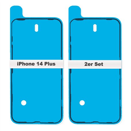 IS-TECK Lot de 2 autocollants de rechange pour iPhone 14 Plus - Pour écran et boîtier - Film d'étanchéité LCD