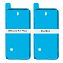 IS-TECK Lot de 2 autocollants de rechange pour iPhone 14 Plus - Pour écran et boîtier - Film d'étanchéité LCD