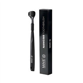 MAVE Nano360 Brosse à dents manuelle à 3 côtés avec poils ultra doux Idéal pour les dents sensibles