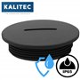 Kalitec G4516220 M16 Lot de 5 bouchons d'obturation ronds en plastique noir - Diamètre : 20 mm - M16 - Anti-poussière et étanche