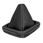 L&P A0025 Soufflet Sac Manchette manchon de commutation 100% cuir véritable veritable noir noire couture fil gris transmission m