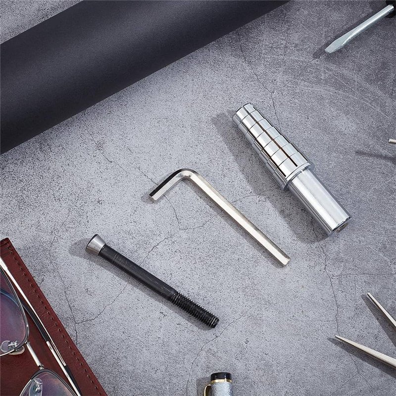 L&P A0032 Soufflet Sac Manchette manchon de commutation 100% cuir véritable veritable noir noire couture fil bleu bleue transmis