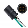 W5W T10 194 W3W Support de Douille Ampoule caoutchouc Connecteur T10 W5W WY5W Adaptateur Prise Phare Lampe femelle feux clignota