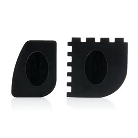 BBQ-Toro Lot de 2 grattoirs en plastique pour barbecue - Nettoyant en fonte - Pour four hollandais, poêle, casserole, wok BBQ-Toro Lot de 2 grattoirs en plastique pour barbecue - Nettoyant en fonte - Pour four hollandais