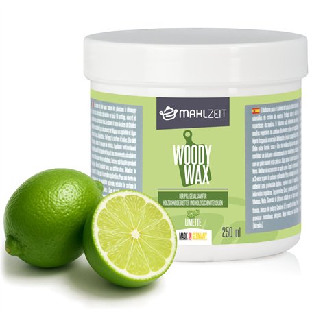 Mahlzeit WOODY WAX Soin du bois en cire d'abeille pour planches à découper | 250 ml | Cire pour planches à découper